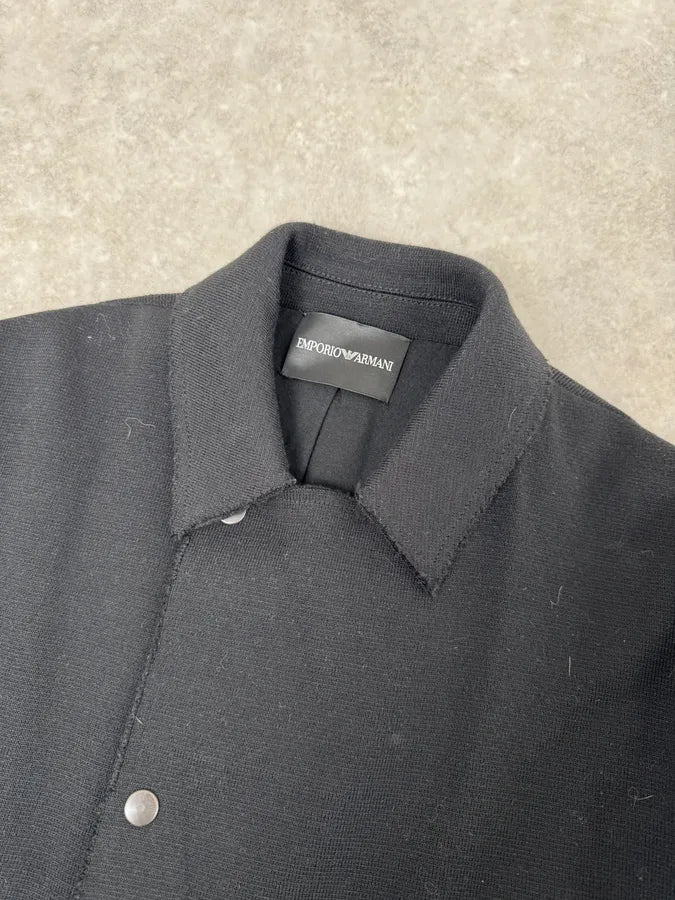 Emporio Armani Black Asymmetrical Officier Jacket kLlDrul 4