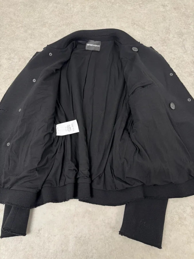 Emporio Armani Black Asymmetrical Officier Jacket kLlDrul 6