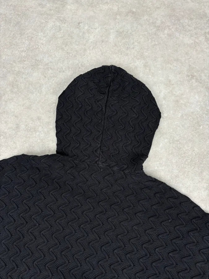 AW2022 Emporio Armani Black Textured Hoodie DicPjge 5