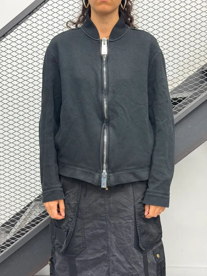 SS2014 Emporio Armani Black Zip-up Sweater smCmpin 2