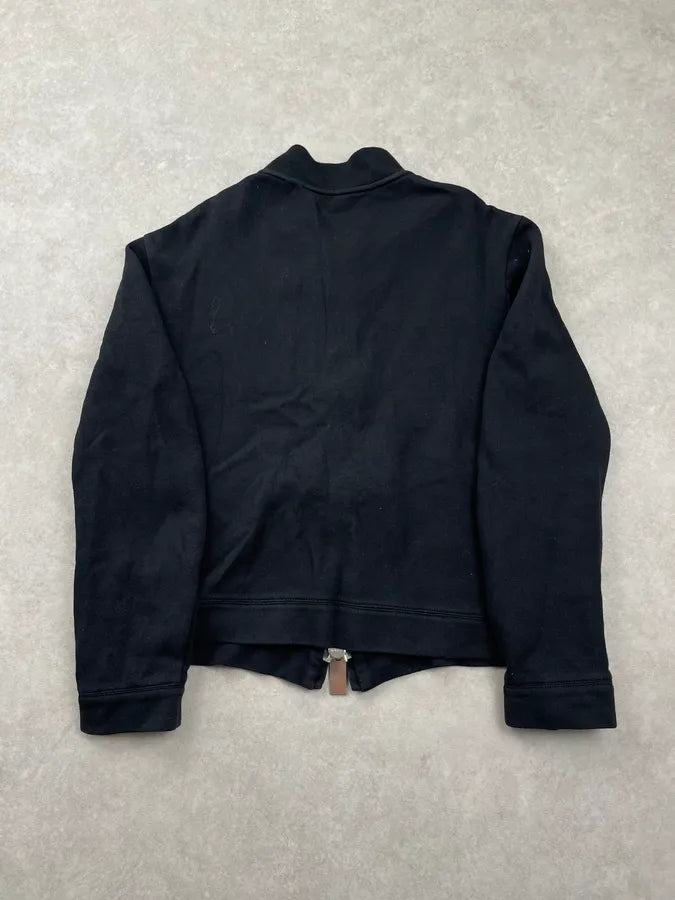 SS2014 Emporio Armani Black Zip-up Sweater smCmpin 1
