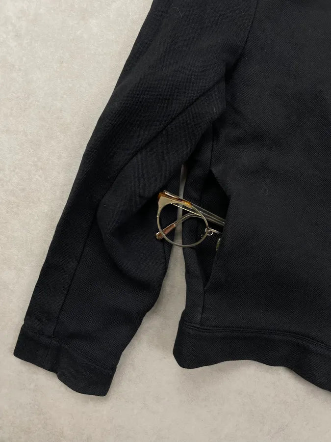 SS2014 Emporio Armani Black Zip-up Sweater smCmpin 9