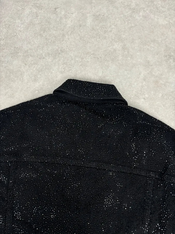 SS2023 Emporio Armani Black Denim Multi-Pocket Denim Jacket xrmErYC 6