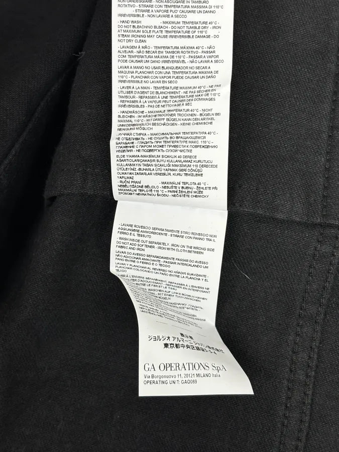 SS2023 Emporio Armani Black Denim Multi-Pocket Denim Jacket xrmErYC 12