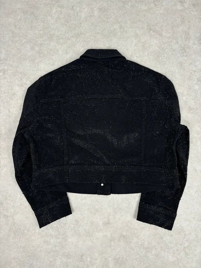SS2023 Emporio Armani Black Denim Multi-Pocket Denim Jacket xrmErYC 5
