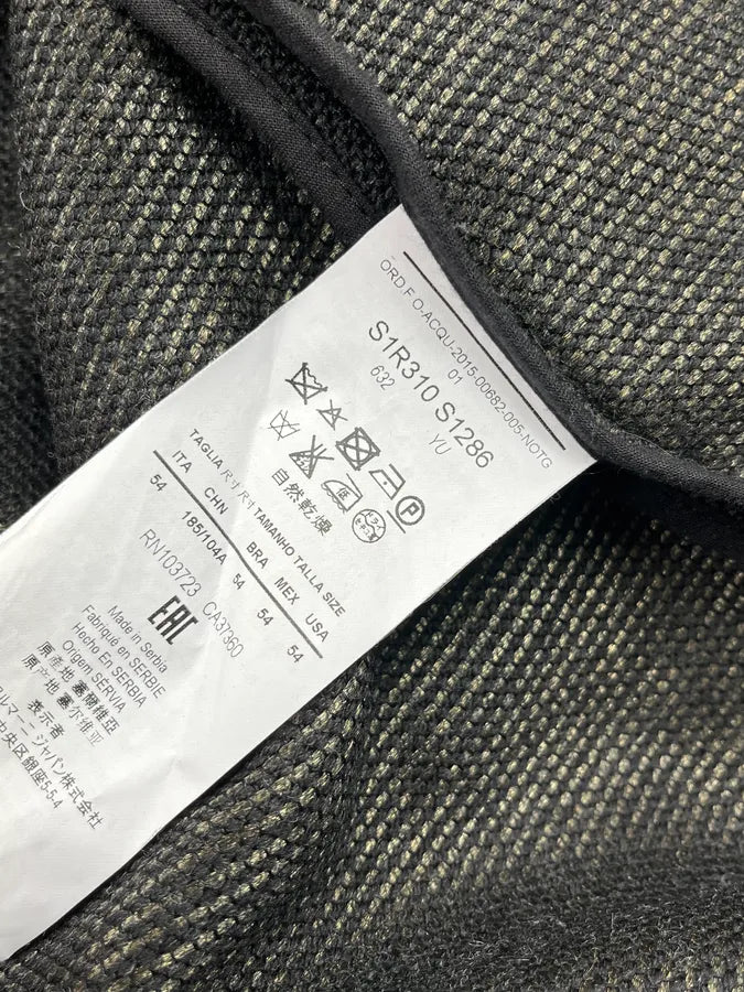 SS2015 Emporio Armani Black Hidden Fault Zip Bomber Jacket TRIkguX 10