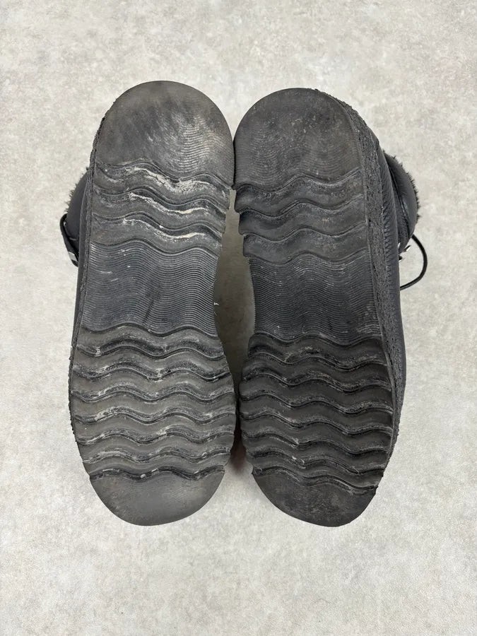 Emporio Armani Black Hiking Leather Boots rNlYxoe 6