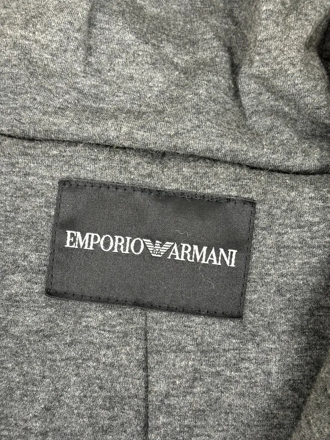 AW2012 Emporio Armani Black Leather Hooded Quilted Jacket JkAAEkR 9