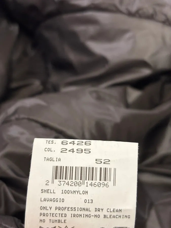 2000s Emporio Armani Brown Nylon Contrast Collar Bomber Jacket mSGWvDf 10