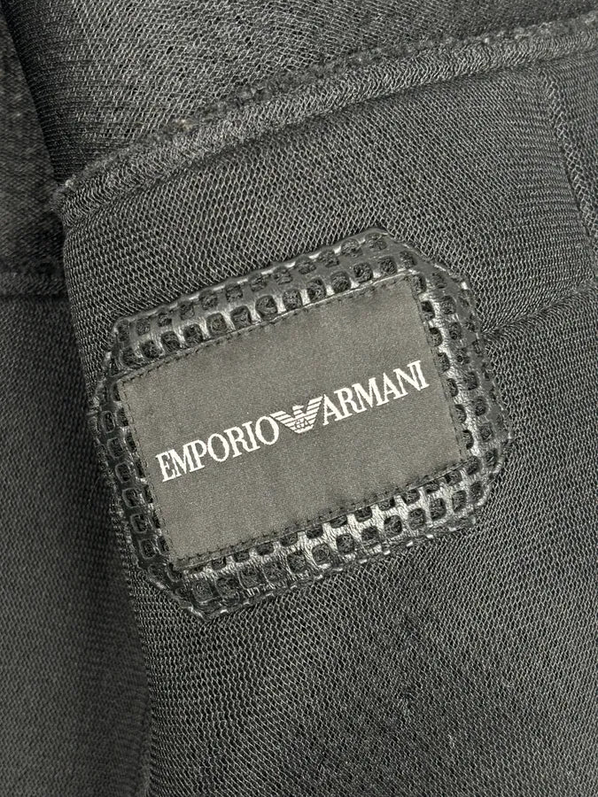 AW2013 Emporio Armani Black Perfored Hooded Jacket uYkNMct 9