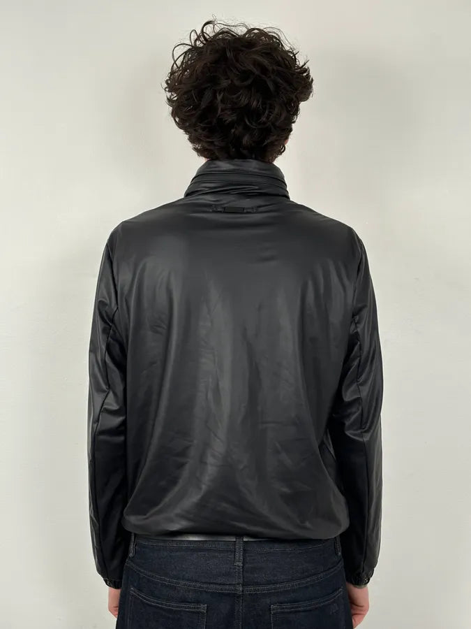 AW2020 Emporio Armani Black Nylon Stretch Hooded Light Jacket jIUEZIh 2