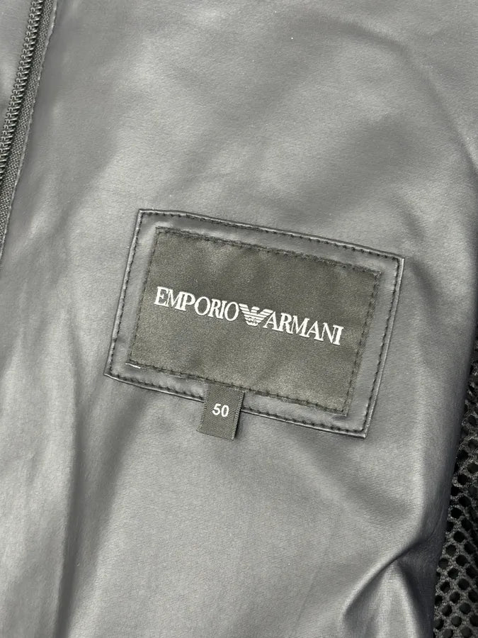 AW2020 Emporio Armani Black Nylon Stretch Hooded Light Jacket jIUEZIh 11