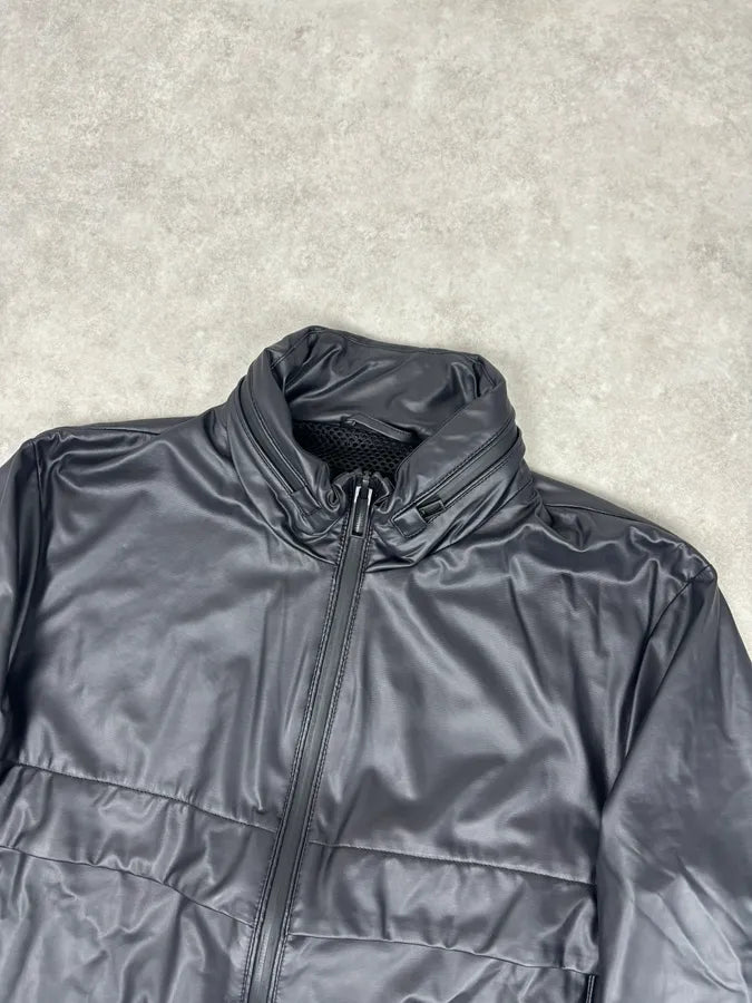 AW2020 Emporio Armani Black Nylon Stretch Hooded Light Jacket jIUEZIh 3