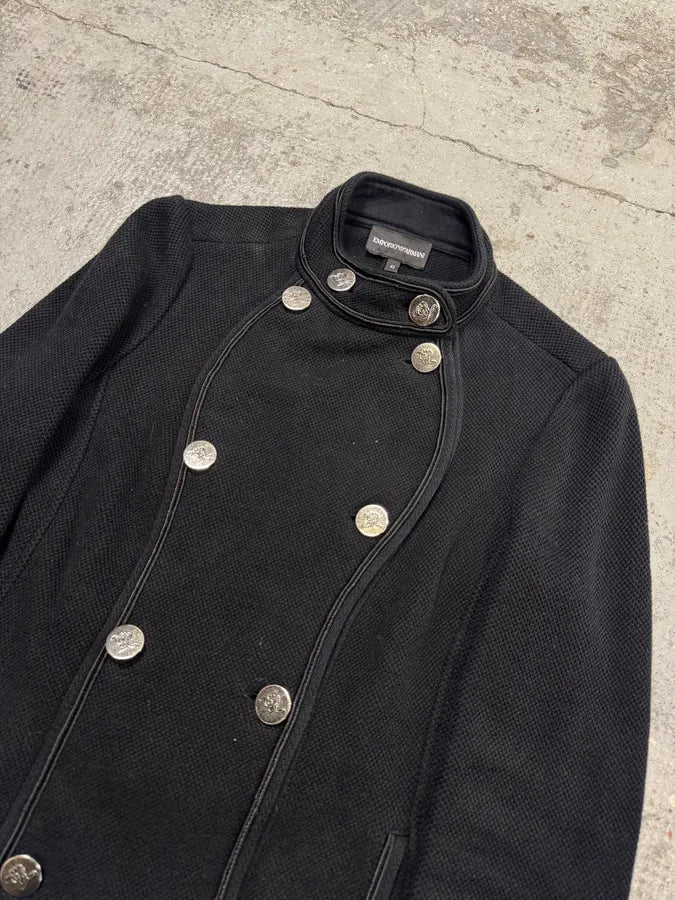Emporio Armani Black Officer Buttoned Jacket BxBcjKG 1