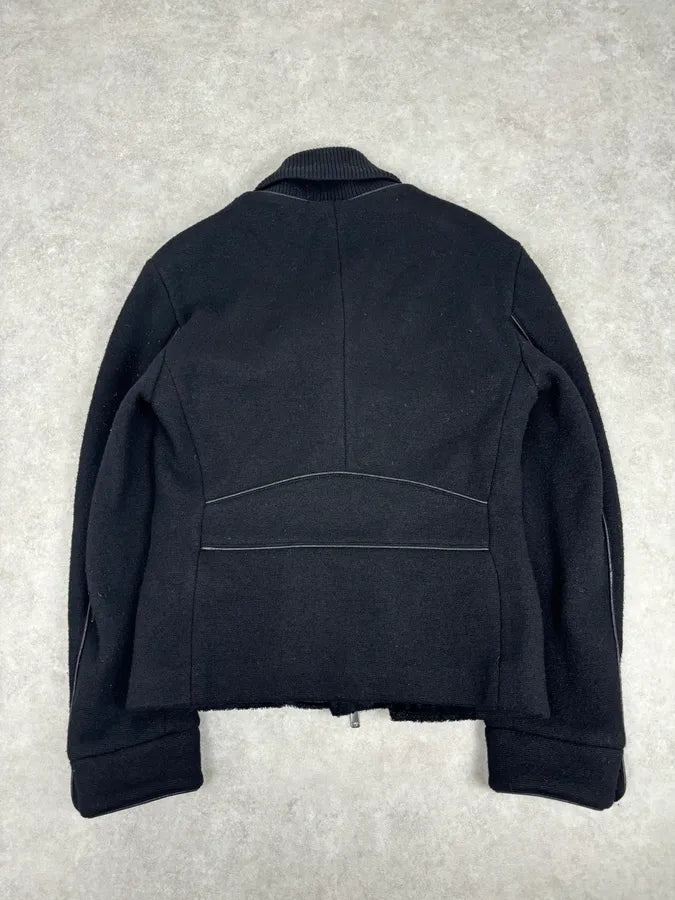 2000s Emporio Armani Black Pony Hair & Wool Jacket XzUkOms 4