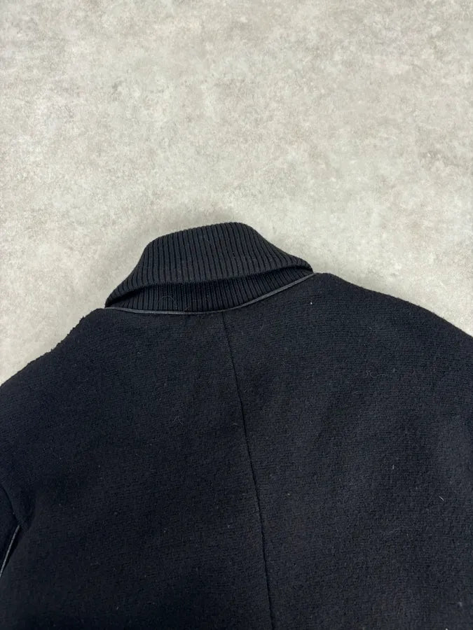 2000s Emporio Armani Black Pony Hair & Wool Jacket XzUkOms 5