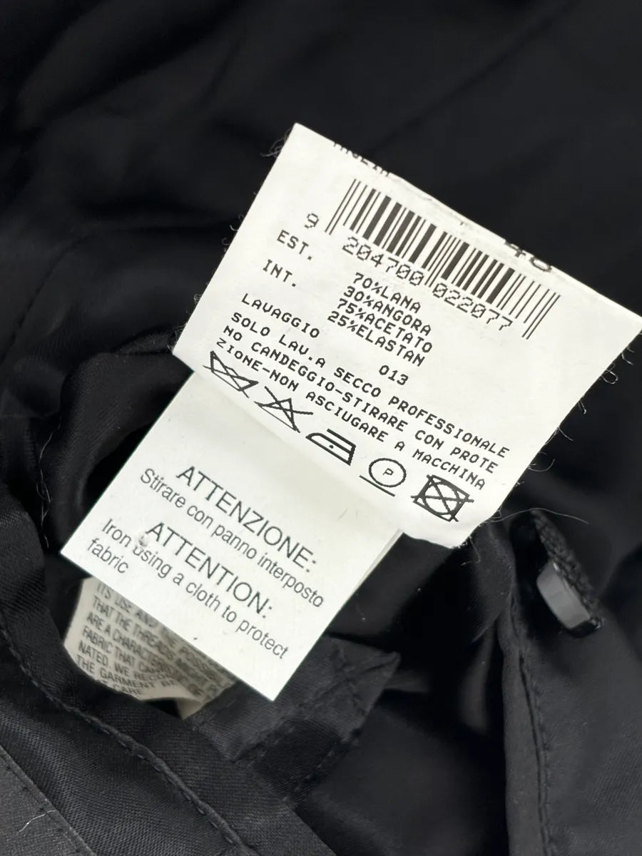 2000s Emporio Armani Black Pony Hair & Wool Jacket XzUkOms 12