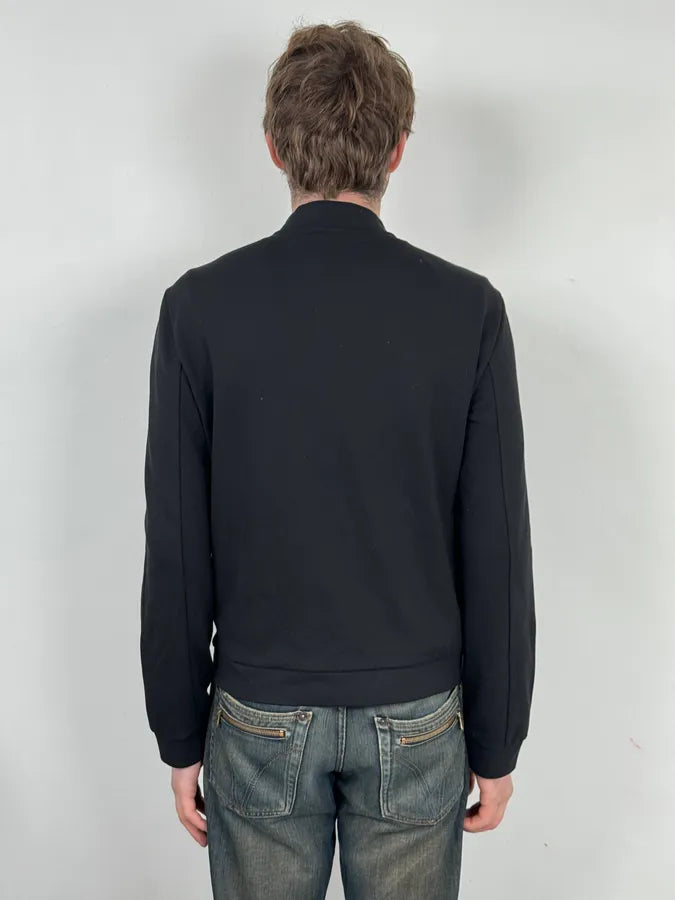 Emporio Armani Black Pony Hair Front Zip-up Sweater fmdJiUT 2