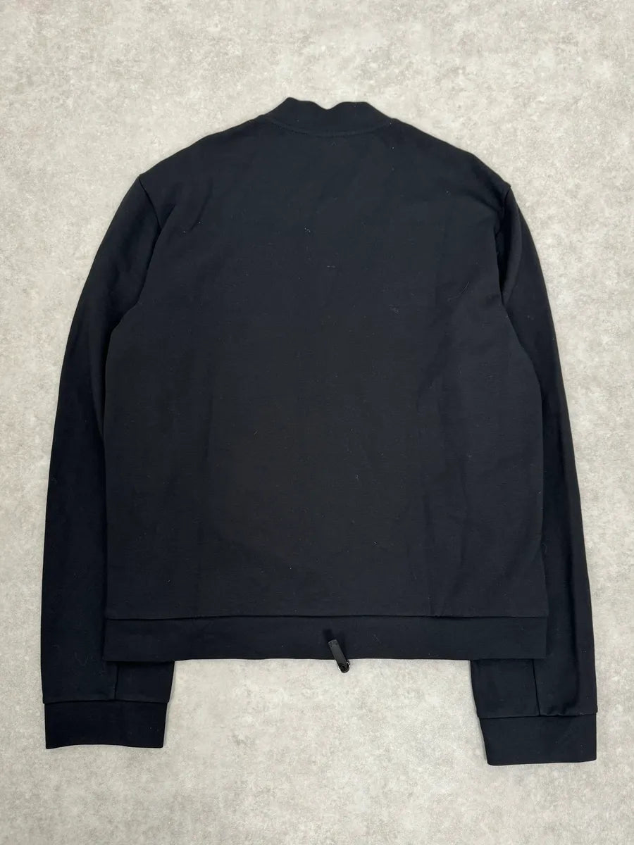 Emporio Armani Black Pony Hair Front Zip-up Sweater fmdJiUT 6