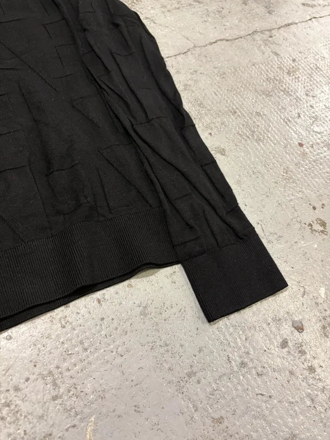 SS2020 Emporio Armani Black Squared Sweater cucYupL 7