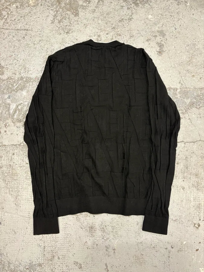 SS2020 Emporio Armani Black Squared Sweater cucYupL 5