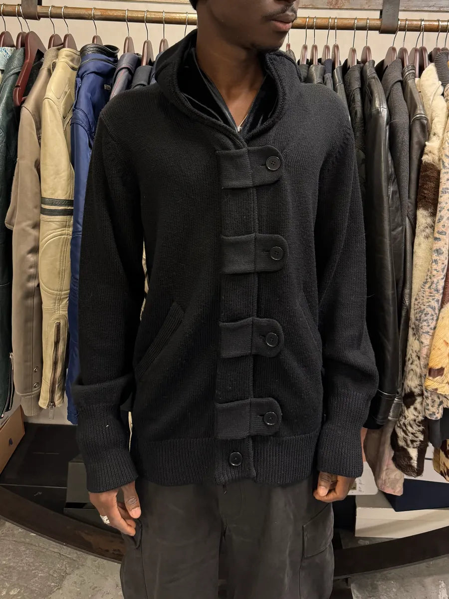 Emporio Armani Black Wool Buttoned Cardigan Jacket SVWLDBe 1