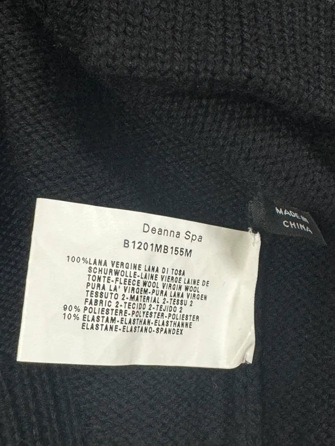 Emporio Armani Black Wool Buttoned Cardigan Jacket SVWLDBe 8