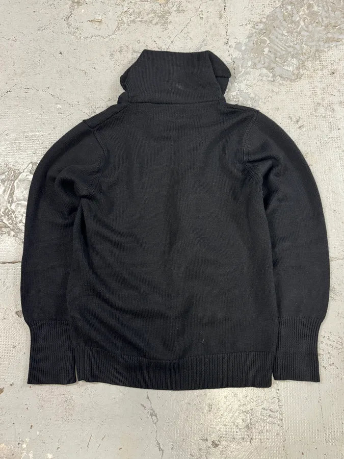 Emporio Armani Black Wool Buttoned Cardigan Jacket SVWLDBe 6