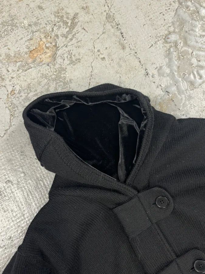 Emporio Armani Black Wool Buttoned Cardigan Jacket SVWLDBe 7