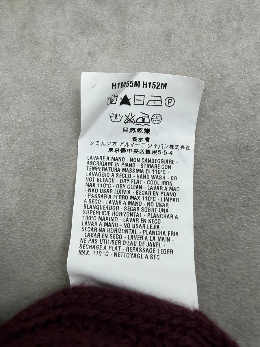 Emporio Armani Bordeaux Wool Ribbed Sweater JjOpjCc 7