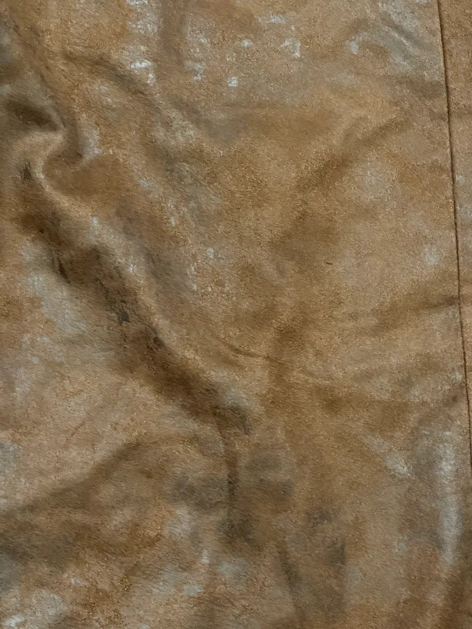 1990s Emporio Armani Brown Irregular Leather Large Pants NZJtyph 8
