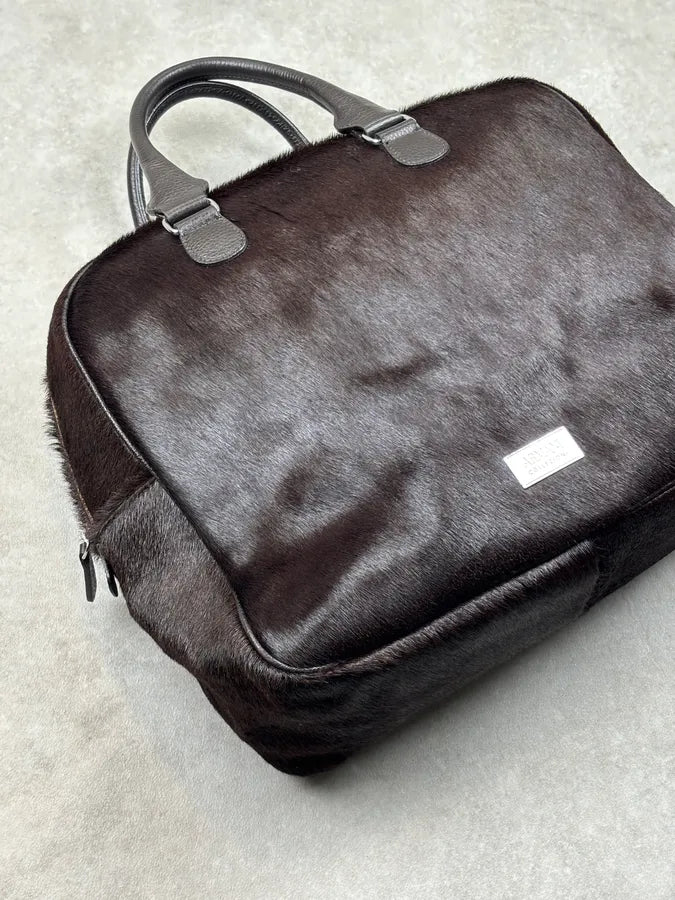 Emporio Armani Brown Pony-Hair Handle Bag MwxLwIV 5