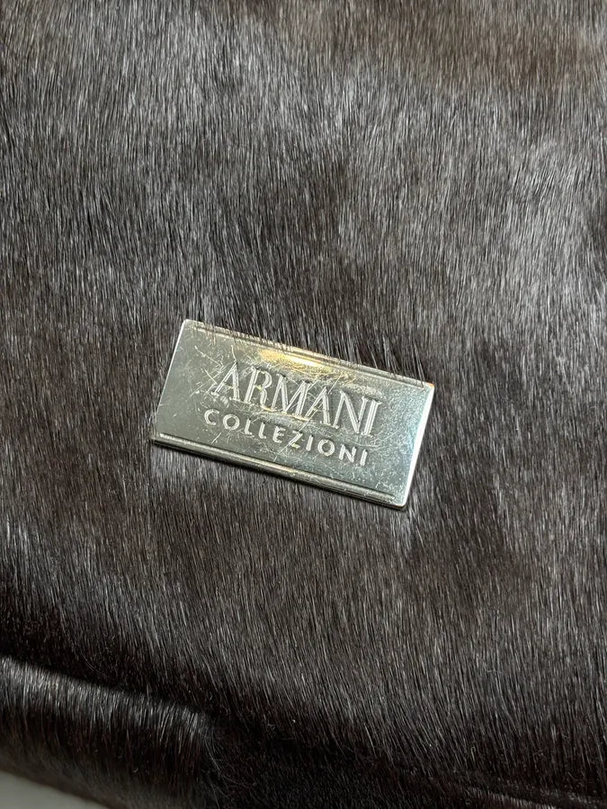 Emporio Armani Brown Pony-Hair Handle Bag MwxLwIV 11
