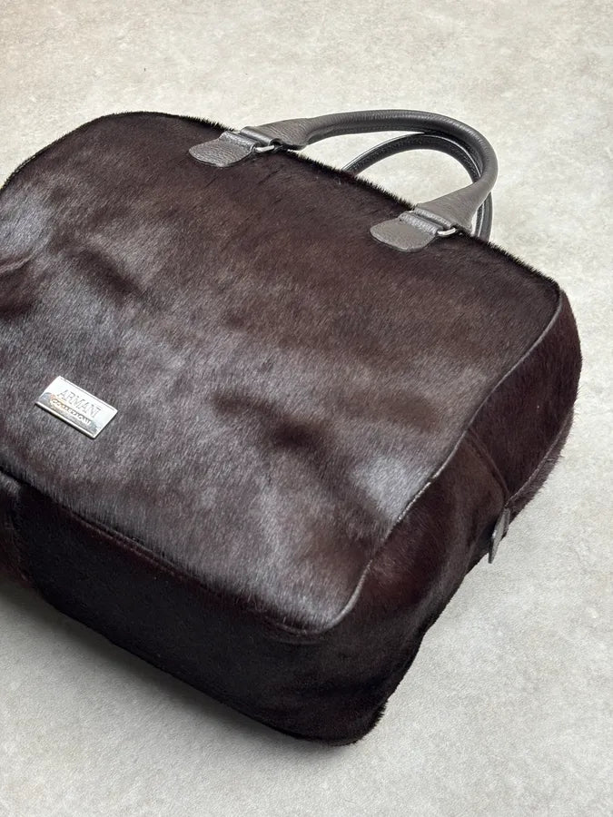 Emporio Armani Brown Pony-Hair Handle Bag MwxLwIV 6