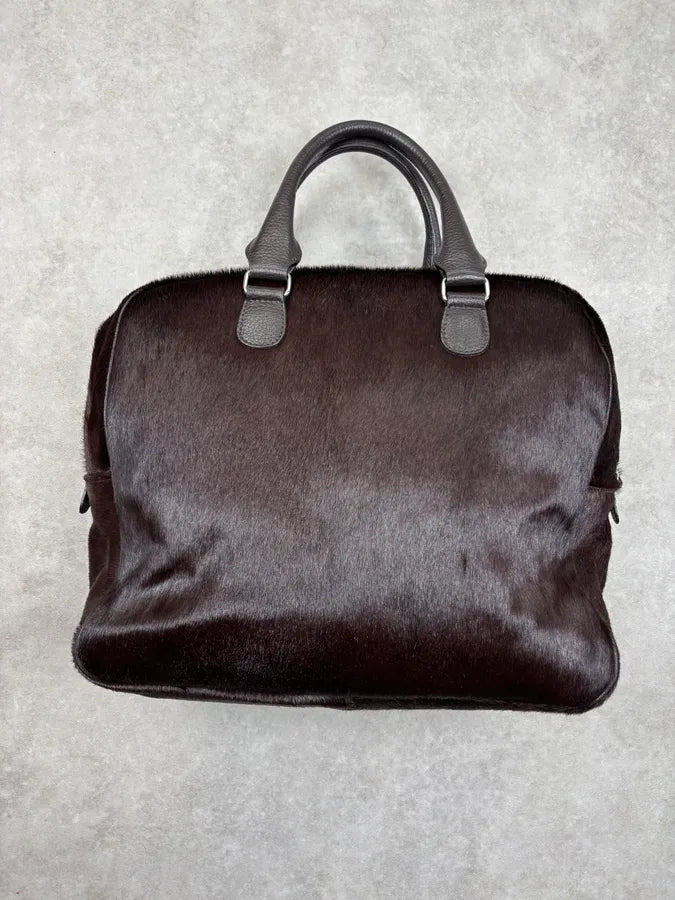 Emporio Armani Brown Pony-Hair Handle Bag MwxLwIV 7