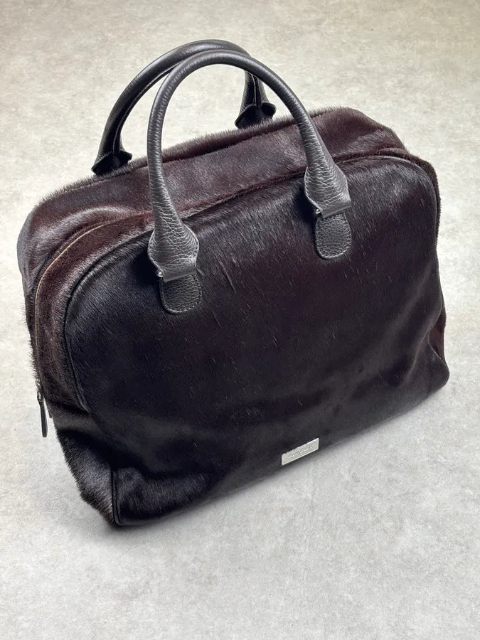 Emporio Armani Brown Pony-Hair Handle Bag MwxLwIV 3