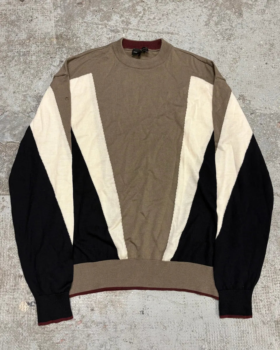 Emporio Armani Camel Structural Contemporary Sweater SnpSWkd 0