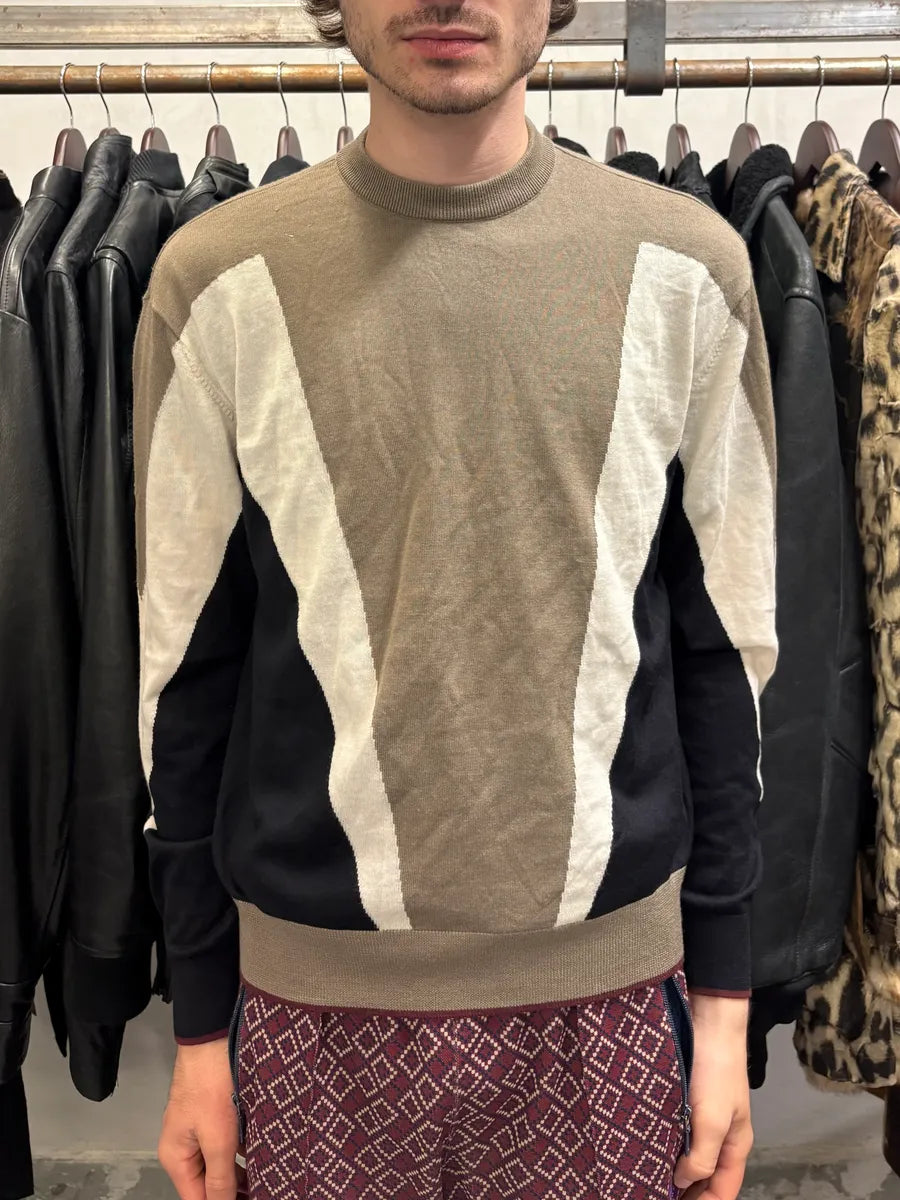 Emporio Armani Camel Structural Contemporary Sweater (S/M) SnpSWkd 1