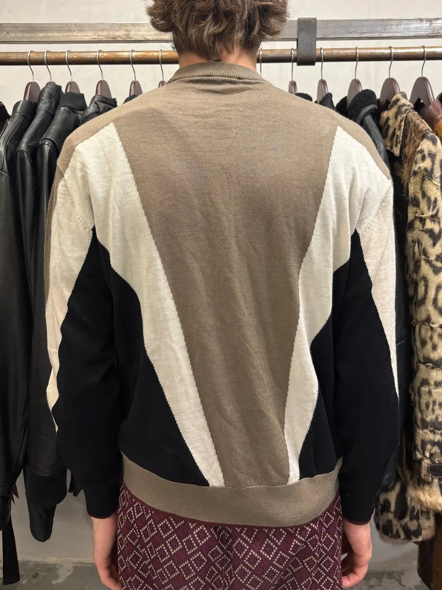 Emporio Armani Camel Structural Contemporary Sweater (S/M) SnpSWkd 2