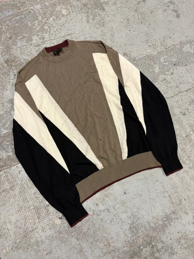 Emporio Armani Camel Structural Contemporary Sweater (S/M) SnpSWkd 3