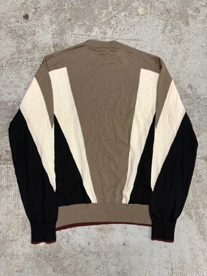 Emporio Armani Camel Structural Contemporary Sweater (S/M) SnpSWkd 5