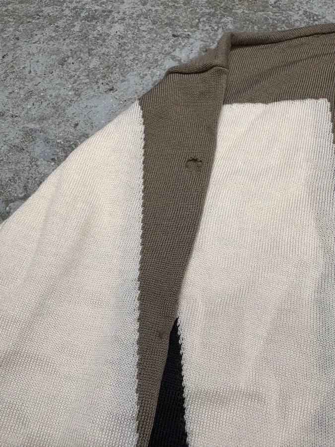 Emporio Armani Camel Structural Contemporary Sweater SnpSWkd 7