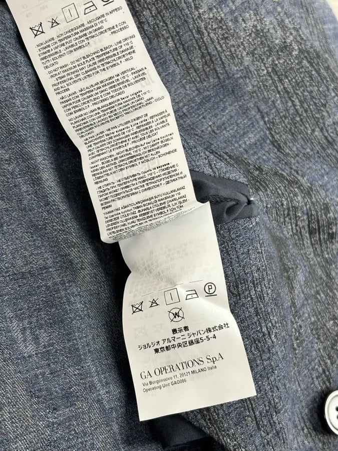AW2019 Emporio Armani Double-Breasted Metallic Textured Blazer Jacket VsnQFlB 11