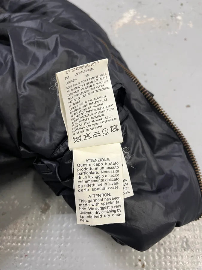 Emporio Armani Cream Stripes Black Windbreaker Bomber Jacket sgLHKhv 10