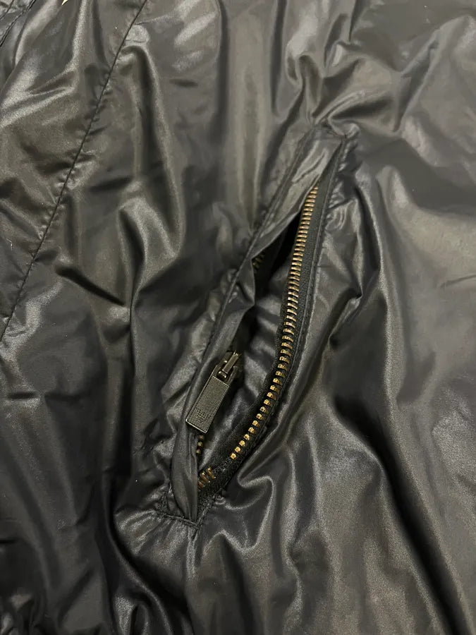Emporio Armani Cream Stripes Black Windbreaker Bomber Jacket sgLHKhv 6