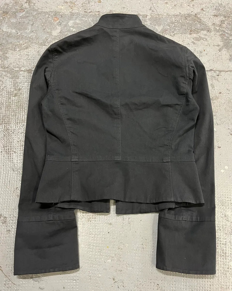 Emporio Armani Dark Grey Double Zip Jacket nXZqgAw 6