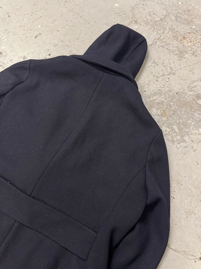 AW2017 Emporio Armani Double Layer Black Wool Jacket zTrETyJ 4