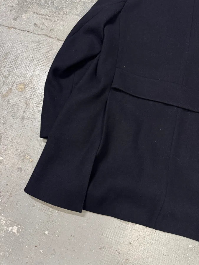 AW2017 Emporio Armani Double Layer Black Wool Jacket zTrETyJ 5