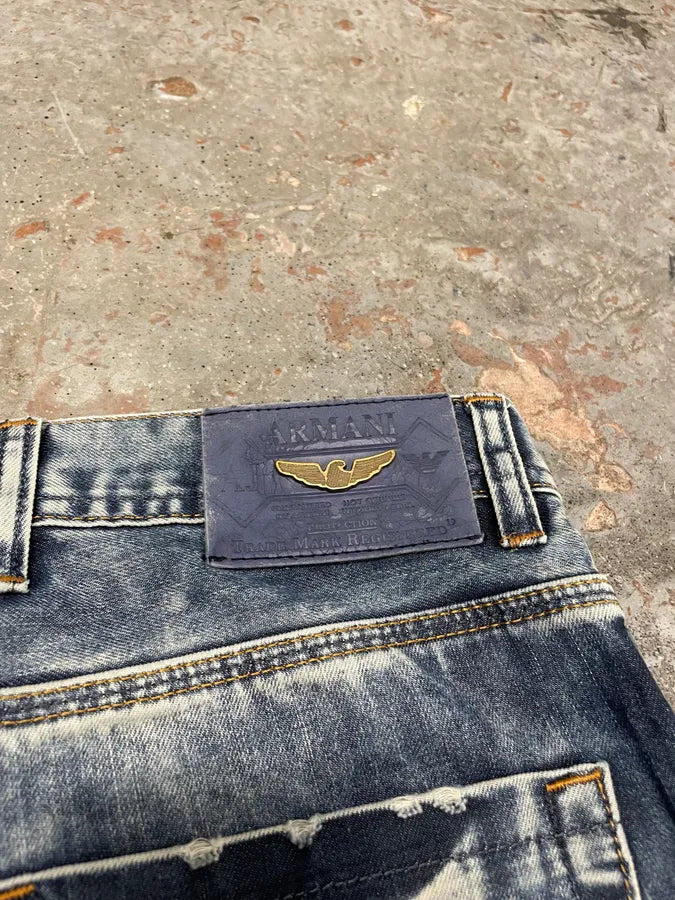 Emporio Armani Faded Blue Denim Jeans (S/M) jkqOMkb 9
