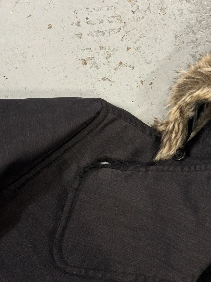 AW2013 Emporio Armani Hooded Long Black Jacket COPaHfi 8